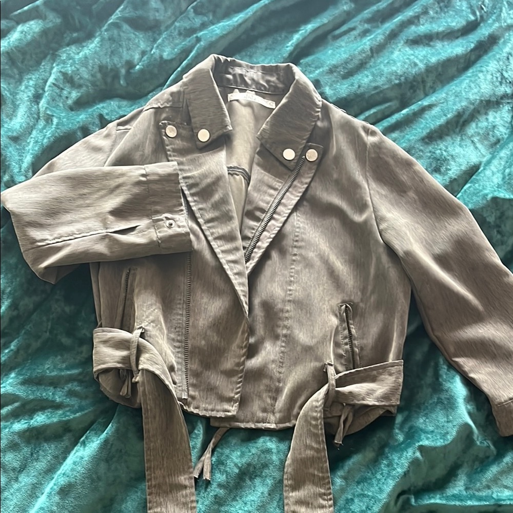 Olive green army style jacket
